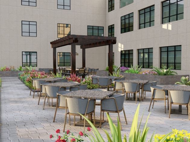Brantford Retirement Manor - Outdoor patio